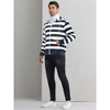 Lars Amadeus Men's Zip Up Long Sleeves Color Block Striped Hoodies - 2 of 4