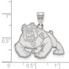 Black Bow Jewelry 14k White Gold California State Fresno Bulldogs NCAA Large Pendant - 2 of 3