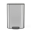 RISOKEYS 13 Gallon Trash Can Metal Foot Pedal Stainless Steel Kitchen Trash Can with Lid, Large Garbage Can for Office, Living Room, Bathroom - 4 of 4