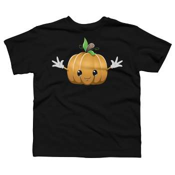 Boy's Design By Humans Halloween Pumpkin Monster 6 By LironPeer T-Shirt