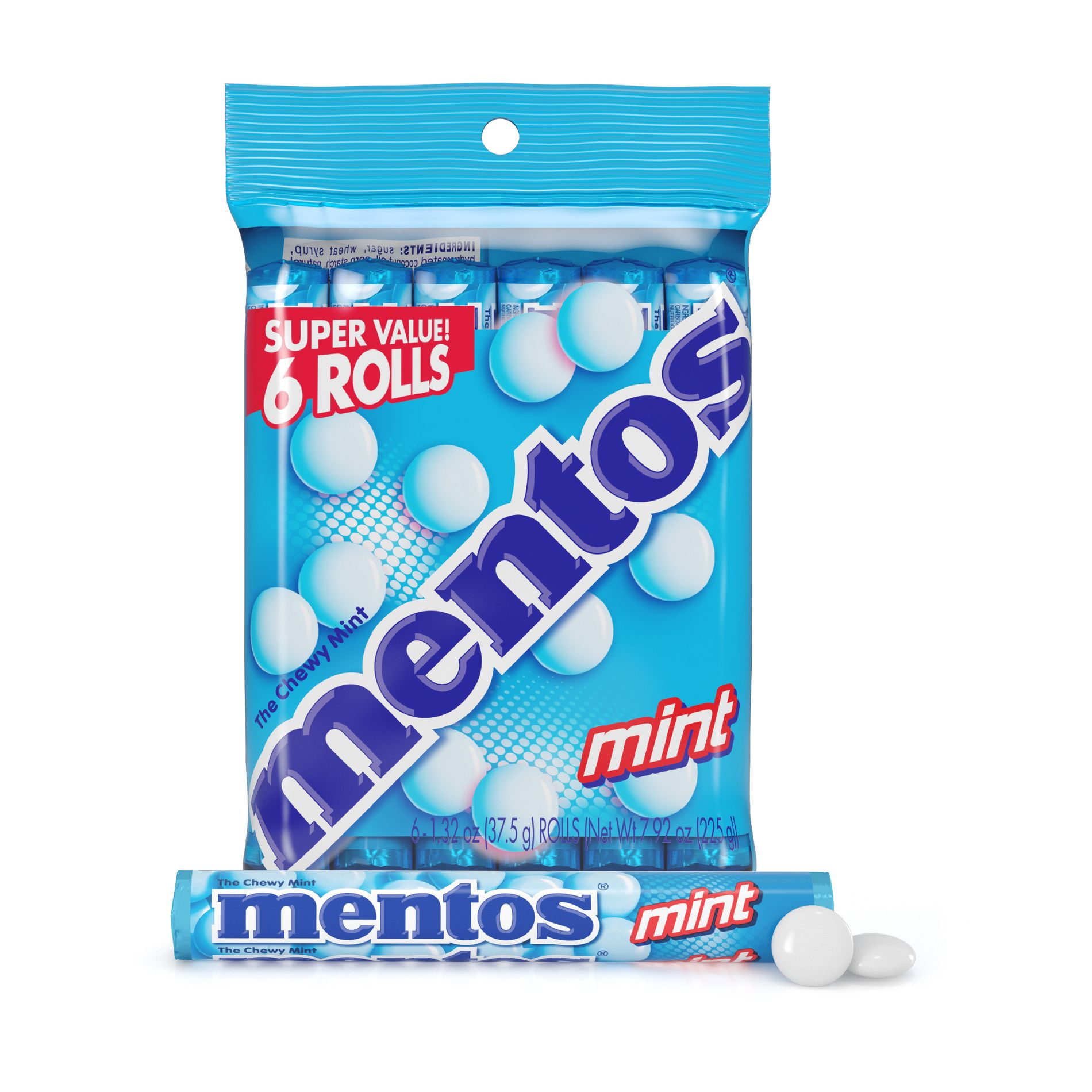 Mentos Chewy Mint Candies - 6ct