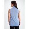Jessica London Cotton Cashmere Sleeveless Turtleneck Shell - 3 of 4