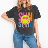 Simply Sage Market S.W.Smiley Sunshine Neon Boxy Crop Top - 2 of 4
