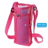 Unique Bargains Mesh Portable Adjustable Strap Water Bottle Bag for Sports - 3 of 4