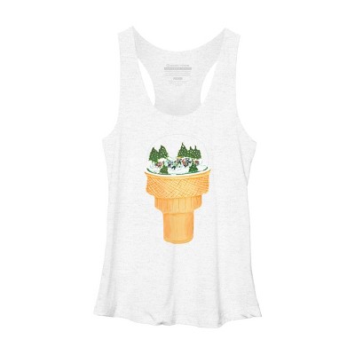 Women's Design By Humans Sno-Cone By BullShirtCo Racerback Tank Top