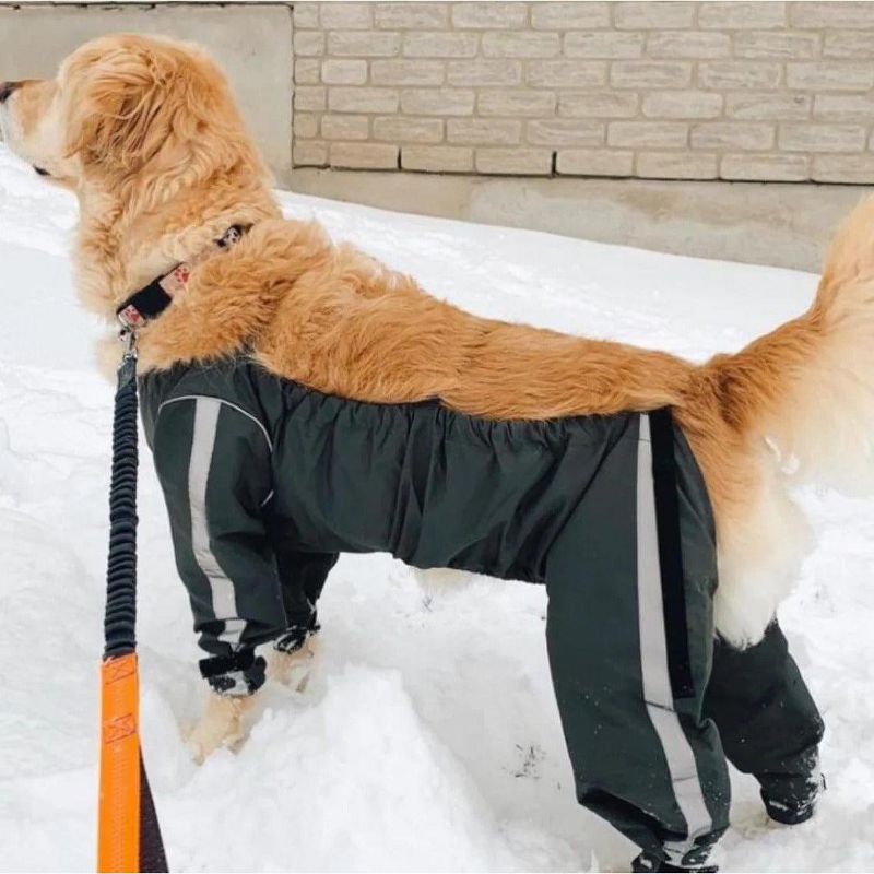 FouFou Dog Bodyguard - Protective All-Weather Dog Pants - Black, 2 of 5