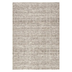 Coolmee Area Rug Boho Textured Design Living Room Non Slip Low-Pile Soft Bedroom Rug Stain Resistant Playroom Carpet - 1 of 4