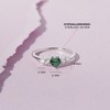 Girl's Heart Solitaire Sterling Silver Ring - In Season Jewelry - 3 of 4