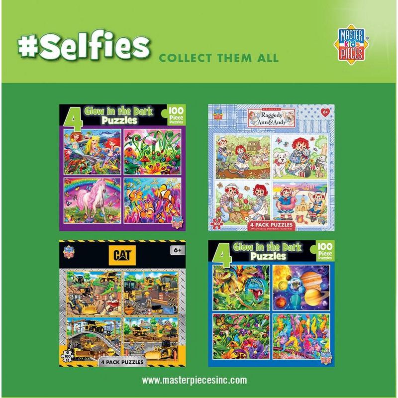 MasterPieces Inc Selfies 4-Pack 100 Piece Jigsaw Puzzles, 2 of 7