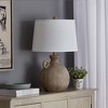 Maxax 24" Rustic Table Lamp, Farmhouse Bedside Lamp with USB Charging Port for Nightstand - 2 of 4