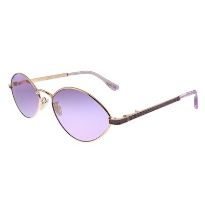 Jimmy Choo JC SONNY/S S9E Womens Geometric Sunglasses Gold Violet 58mm