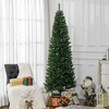 Whisen 7FT Pencil Artificial Christmas Tree with Realistic Branches, 818 Tips - Green - 2 of 4