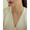 Bearfruit Jewelry Sterling Silver 18k Gold Plated Daphne Necklace - 3 of 4