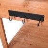Large Farmhouse Potting Bench with 4 Storage Shelves & Side Hook, Outdoor Workstation - 4 of 4