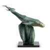 SPI Home Diving Lesson Sculpture – Humpback Whale Aluminum Statue, 22.5” Coastal Accent for Indoor or Garden Display - 4 of 4