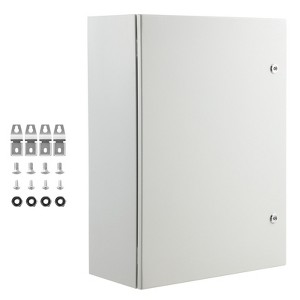 VEVOR Steel Electrical Box, 27.6x19.7x9.8 in, Cold Rolled Steel Electrical Enclosure Box, Wall-Mounted Outdoor Electronic Equipment Enclosure ,Silver - 1 of 4