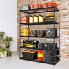 48x18 Inch Garage Shelving, Heavy Duty Wire Shelf 2500 Lbs Capacity, 5 Tier Adjustable Metal Shelves, Industrial Utility Shelf Rack for Garagese - 2 of 4