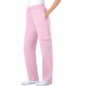 Woman Within Petite Better-Fleece Pull-On Cargo Sweatpants - 1 of 4