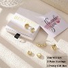 Small Chunky Hoop Earrings for Women | 14K Gold & Silver Plated Huggies, Hypoallergenic for Sensitive Ears - 4 of 4