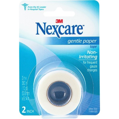 Nexcare Gentle Paper First Aid Tape, 2 Inches x 10 Yards, Pack of 6