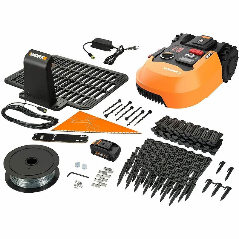 Worx WR165 Landroid S 1/8 Acre Robotic Lawn Mower Battery and Charger Included, 4 of 9