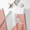 Bacati - White with band on bottom Crib/Toddler Bed Skirt - Coral - 2 of 4