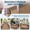 2x6FT Jute Washable Area Rug for Living Room, Modern Non-Slip Outdoor Rug for Patio, Non-Shedding Stain Resistant Soft Carpet for Bedroom - 3 of 4