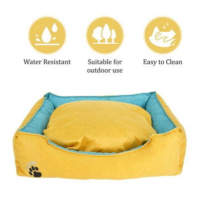Lepus Washable Dog Bed For Dogs Durable Waterproof Sofa Dog Bed With Sides Small, Camel Target