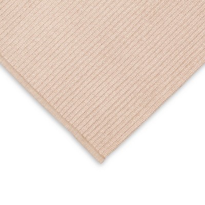 Sand Braided Synthetic 42" Reversible Indoor/Outdoor Rug
