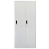 vidaXL Wardrobe White Steel Large Wardrobe Rectangular Modern - 2 of 4