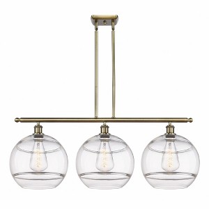 Rochester - 3 Light Stem Hung Island In Industrial Style-13.88 Inches Tall and 38.5 Inches Wide - 1 of 1
