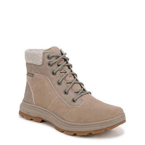 Ryka Womens Brunswick Water Repellent Lace Up Ankle Boot Twig Taupe Suede Leather 8 W Target
