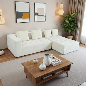 110" Modern Modular Sectional Sofa with 4 Cushions - 1 of 4