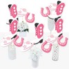 Big Dot of Happiness Rodeo Cowgirl - Pink Western Party Centerpiece Sticks - Table Toppers - Set of 15 - 2 of 4