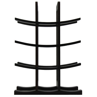 Oceanstar 12-Bottle Dark Espresso Bamboo Wine Rack