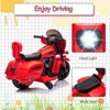6V 4.5ah Kids Electric Motorcycle Toy for Age 3 , Single-Drive Ride On Bike wirh Battery, LED Front Light for Sandy Area Brick Board Glassland - 2 of 4