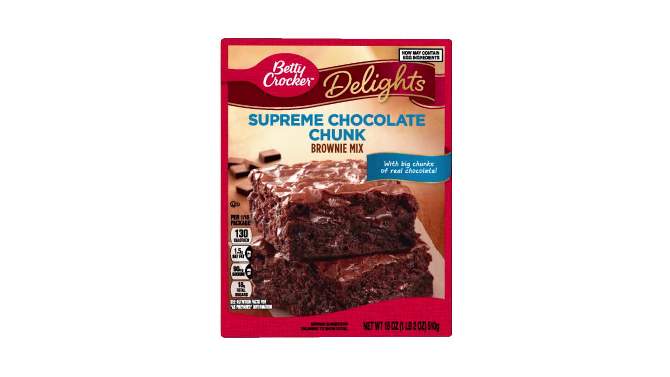 Betty Crocker Supreme Chocolate Chunk Brownie Mix - 18oz, 2 of 13, play video