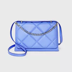 Square Woven Satchel Handbag - A New Day™ Blue