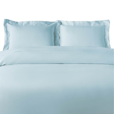 300 Thread Count Rayon From Bamboo Solid 3 Piece Duvet Cover Set by Blue Nile Mills