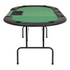 vidaXL Poker Table Green and Black MDF, polyester, artificial leather, steel - 4 of 4