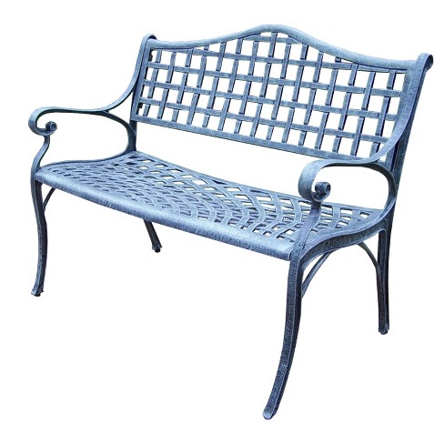 Elite Cast Aluminum Patio Settee Bench Oakland Living Target