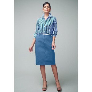 Jessica London Stretch Cotton Chino Skirt - 1 of 4