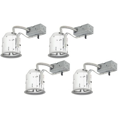 Juno 4" Line Voltage Non-IC Remodel Housings Set of 4