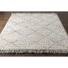Hauteloom Halling Wool Living Room, Bedroom Area Rug - Bohemian, Transitional - High Pile - Charcoal, Gray, Cream - 2' x 3' - 4 of 4
