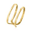 Pure Collection by Ross-Simons 14kt Yellow Gold 2-Band Open-Space Ring - 2 of 4