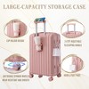 YONWAY Hardside Luggage Sets,3 pcs Spinner Suitcase,ABS Lightweight Suitcase,Carry on Suitcase,with Cup Holder & USB Port & Phone Holder - 4 of 4