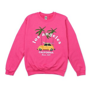Simply Sage Market Women's Graphic Sweatshirt Los Angeles Car - 1 of 3