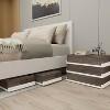 Tree City Under Bed Storage Bins with Wheels ¨C Foldable, Stackable Organizer for Clothes, Shoes, Bedding & More (Brown, 1-Pack) - 2 of 4