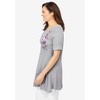 Woman Within Plus Size Embroidered Thermal Tunic - 4 of 4