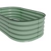 Maggift Galvanised Steel Raised Garden Bed Kit, Planter Boxes with Rubber Edging, Open Bottom for Backyard, Garden, Patio, Green, 23.5"*14.25"*6.75" - 2 of 4